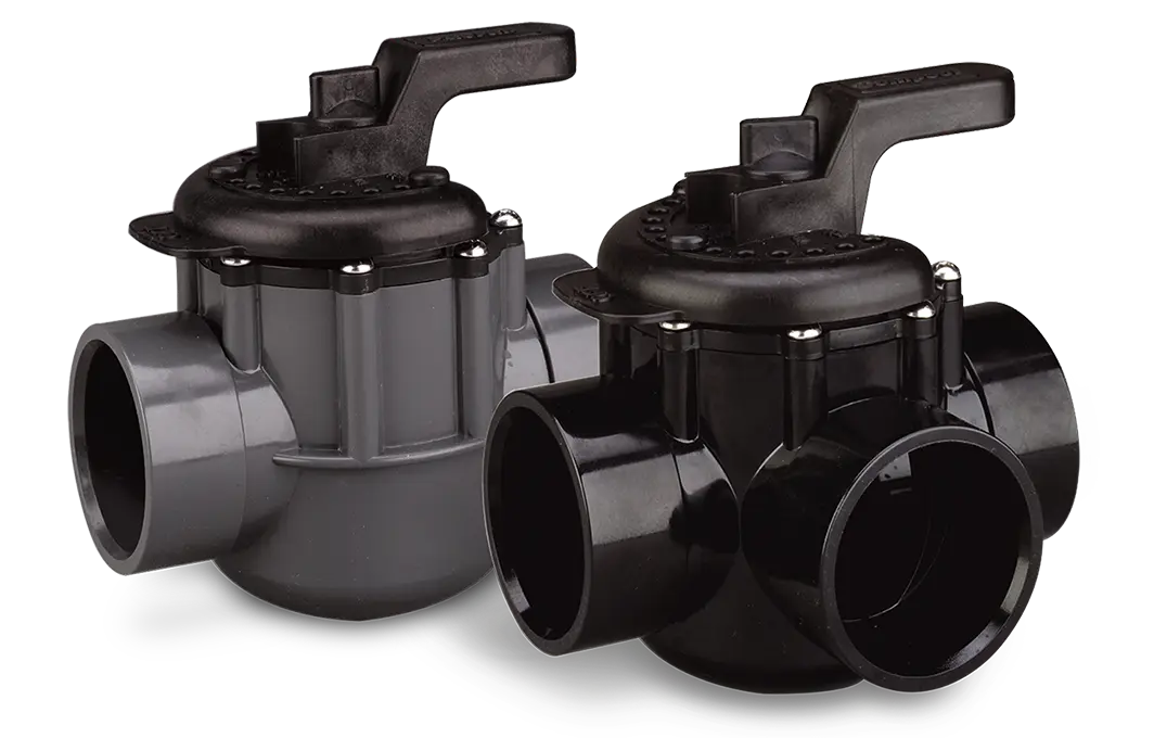 Pentair 263026 3-way CPVC pool and spa diverter valve, 2 inch