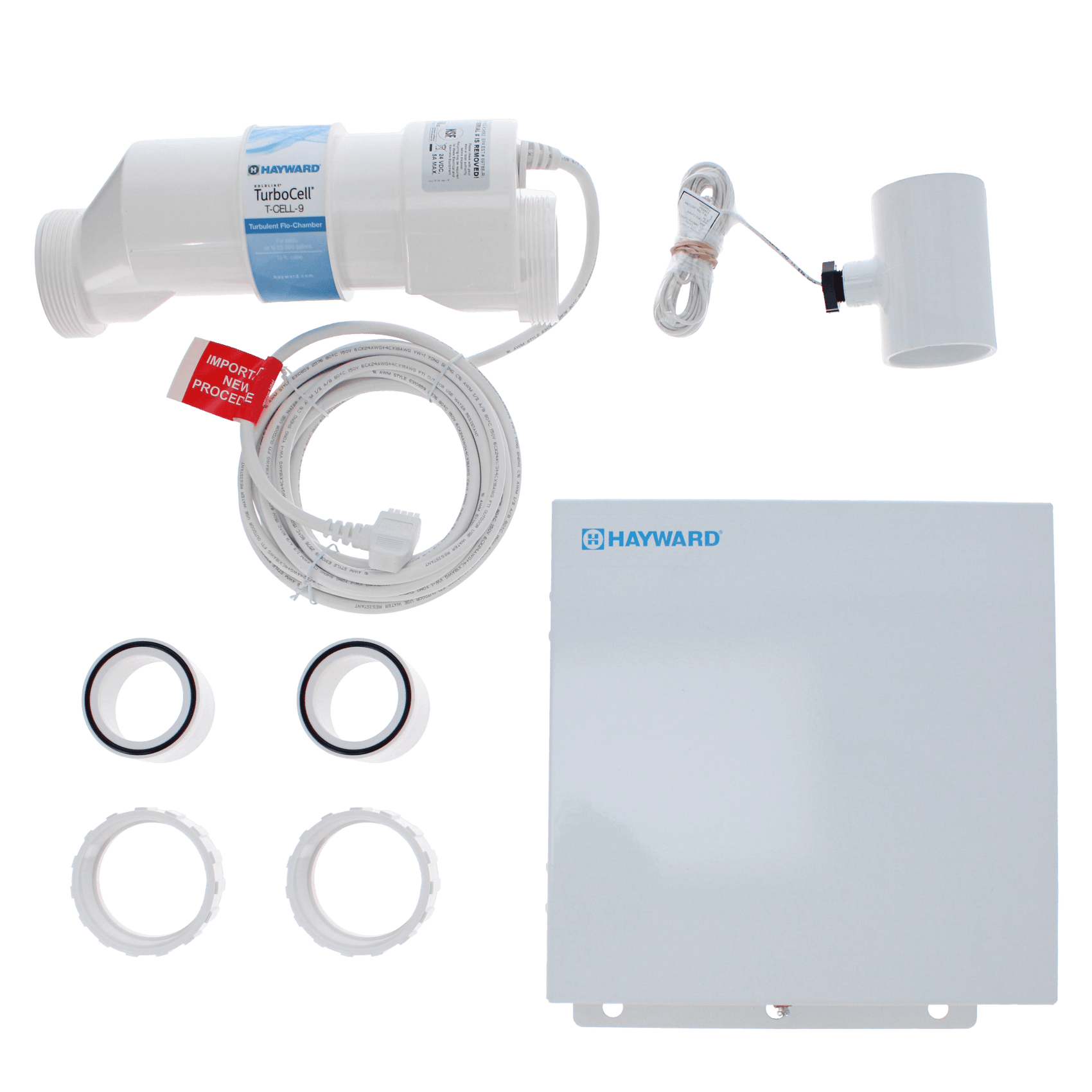 Hayward W3AQR9 AquaRite salt chlorinator with TurboCell for pools up to 25,000 gallons