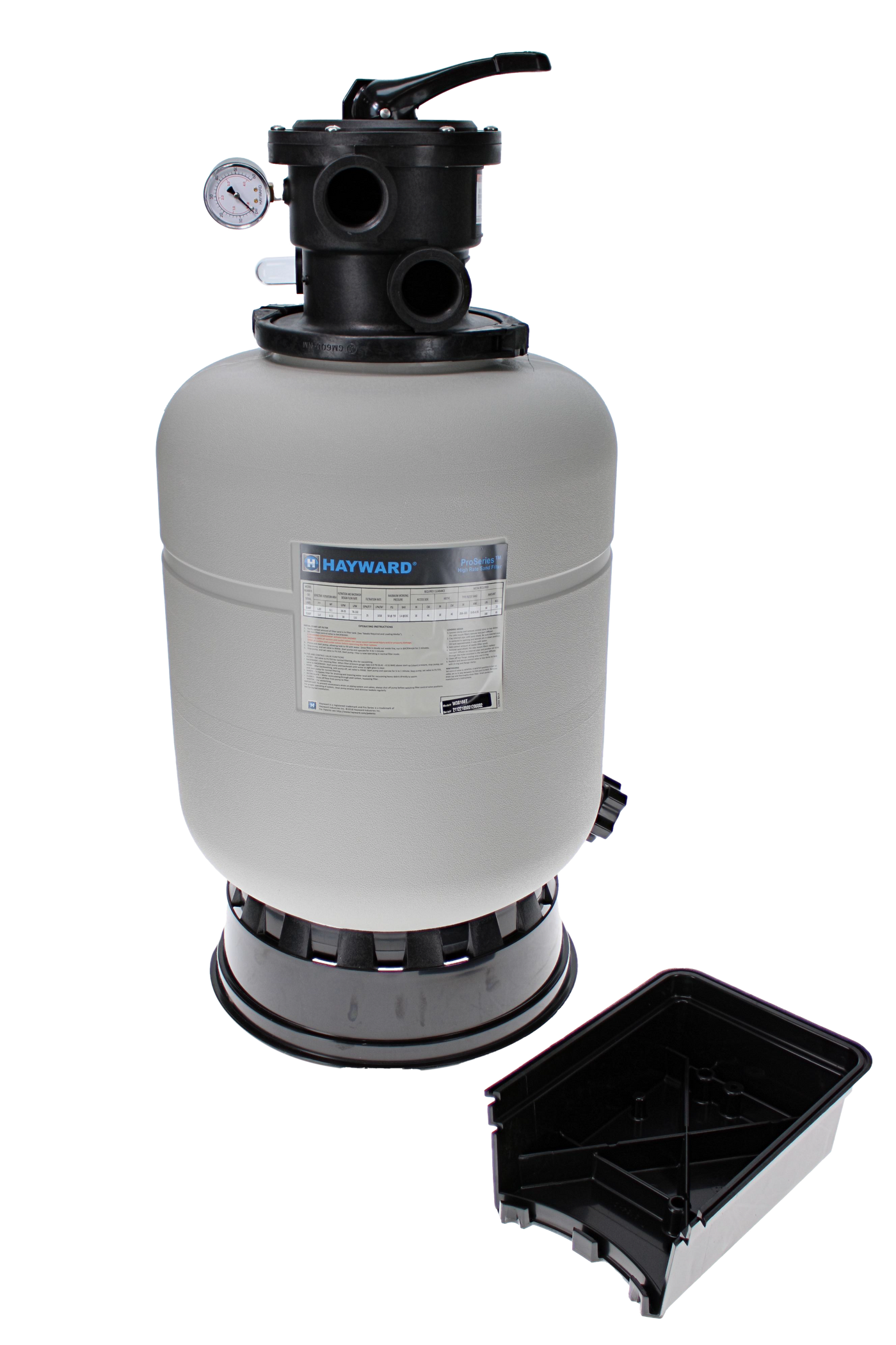 Hayward W3S166T ProSeries 16 inch top mount sand filter with multiport valve