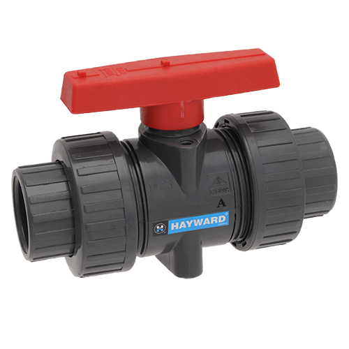 Hayward | TBB1020CPEG | True Union Ball Valve – 2″ PVC Gray