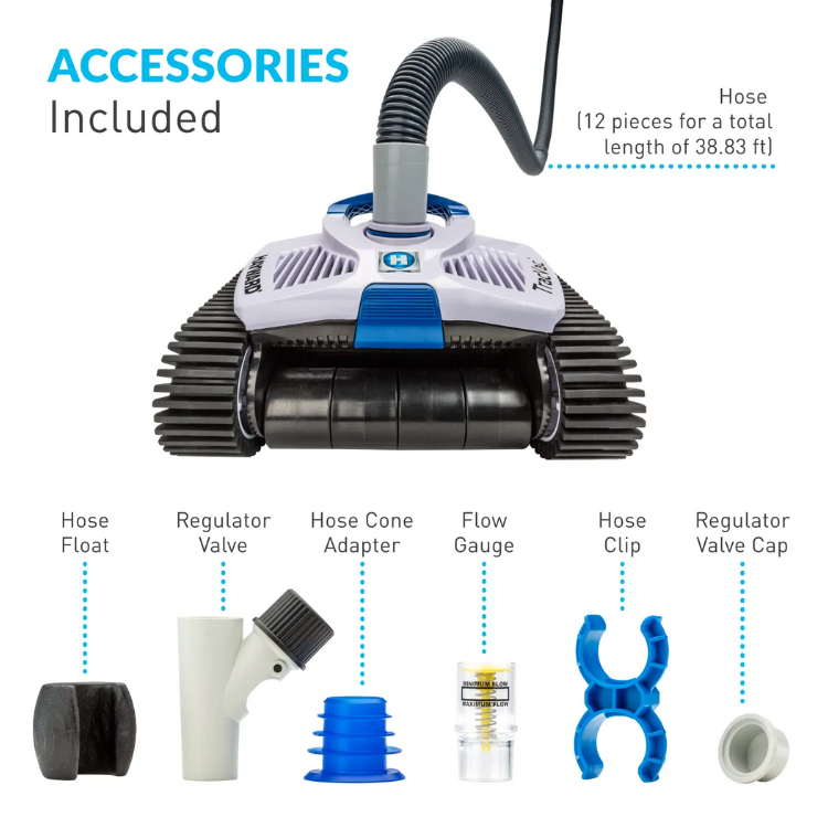 Hayward | W3HSCTRACCU | TracVac Suction Pool Cleaner – Automatic Cleaning for In-Ground Pools