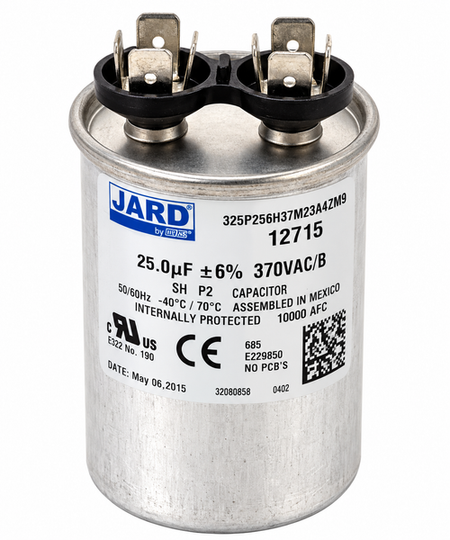 Super-Pro | 12715 | 25 MFD 370V Round Run Capacitor