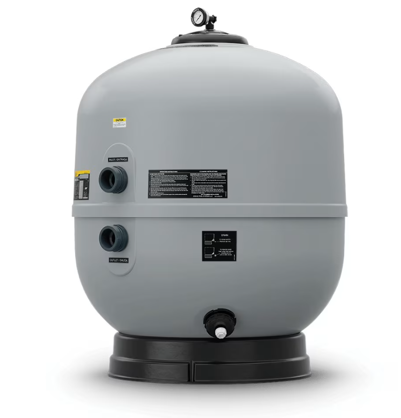 Jandy SFSM Series 37.5" Side-Mount Sand Filter With Jandy Union Connection, 7.06 sq. ft, 141.2 GPM, 67,776 gallons, 50 PSI | SFSM-140