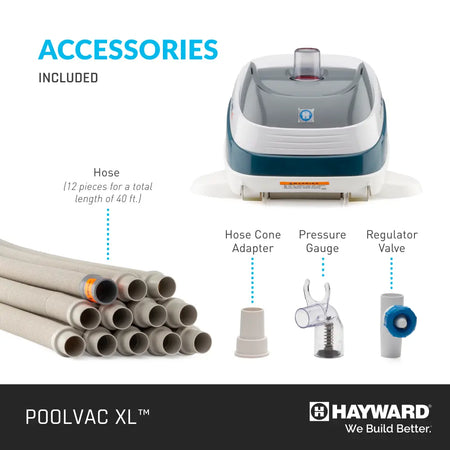 Hayward | W32025ADV | PoolVac XL - Vinyl Pool Suction Cleaner with AquaPilot Hayward