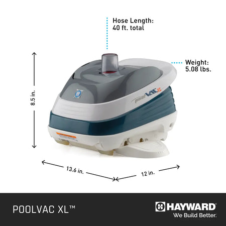 Hayward | W32025ADV | PoolVac XL - Vinyl Pool Suction Cleaner with AquaPilot Hayward