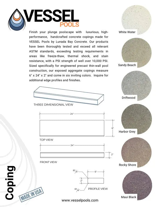 Drift Interior Finish for Vessel Pools – Light Sand, Bright Coastal Water Look AquaTech Pools & Spa