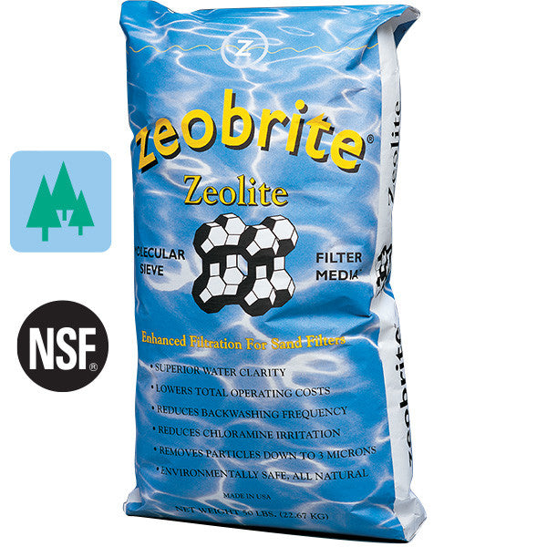 Zeotech | ZEOBRITE ZEOLITE 25# | Zeobrite Sand Filter Media | 25 lb Bag