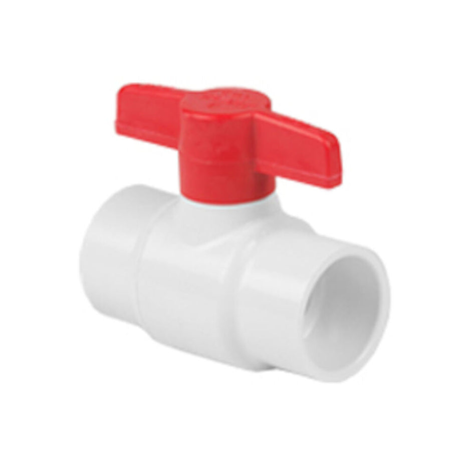 Spears 1" SPRBV8722010 | Socket 125 psi White PVC CWV Ball Valve