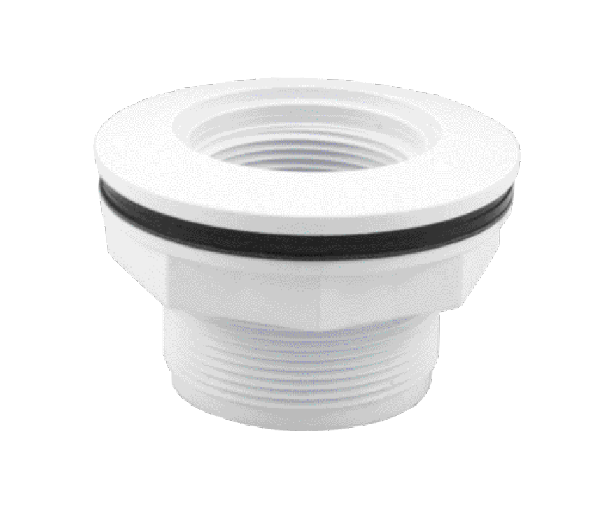 CMP | 25522-501-000 | 1.5" FIP x 1.5" Socket Gray Extended Vinyl Wall Return Fitting | Pool Return Wall Fitting