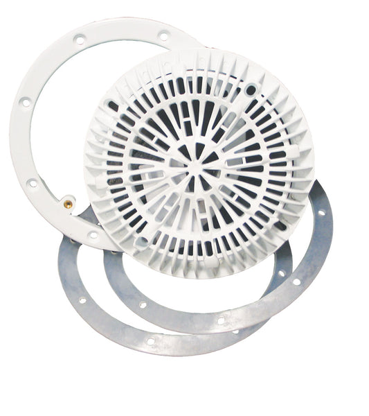 CMP | 25548-107-000 | Dark Gray Vinyl Main Drain Kit | Replacement Vinyl Pool Main Drain Assembly