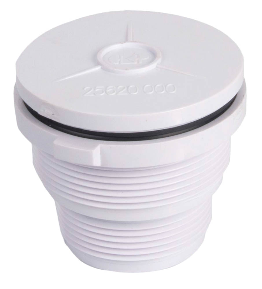 CMP | 25620-000-000 | 1.5" White Hi-Flo Suction Fitting | Hydrostat Relief Valve Pool Fitting