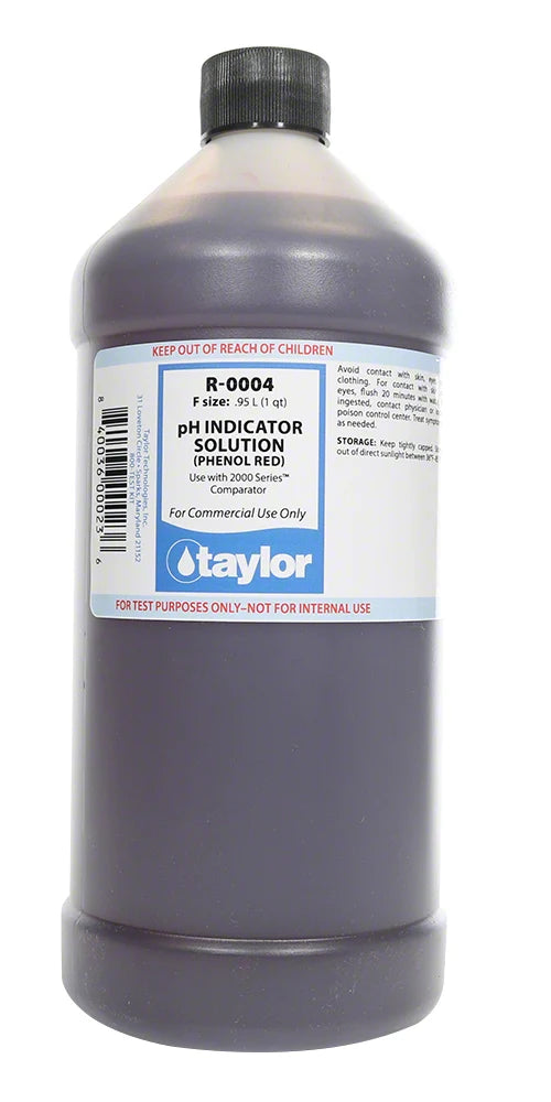 Taylor | R-0004-F | 1 qt pH Indicator Solution Phenol Red for 2000 Series