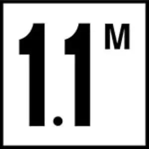 Inlays | C612711 | Smooth Ceramic Tile Waterline Depth Marker | 6" x 6", 1.1M MDM