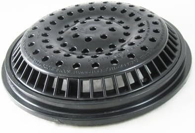 Waterway | SG640-2311VC | 8" Round Black Anti-Vortex Main Drain Frame & Grate