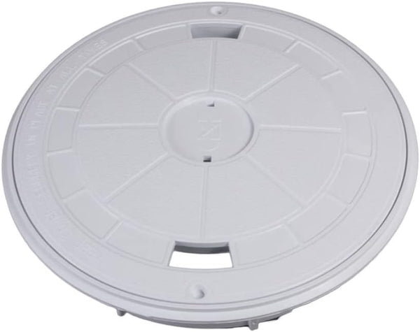 CMP | 25544-901-000 | Gray Round Skimmer Cover and Collar | Replacement Pool Skimmer Lid Assembly