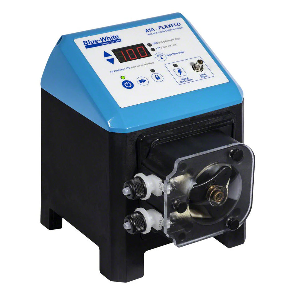 Blue-White Industries | A1A4-7T | FLEXFLO Chemical Metering Pump | NEMA Plug, 115V