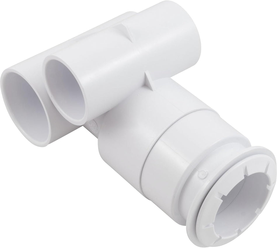 CMP | 25580-000-090 | 2.5" White Niche Jet Body Assembly Part | Replacement Pool Jet Body Component
