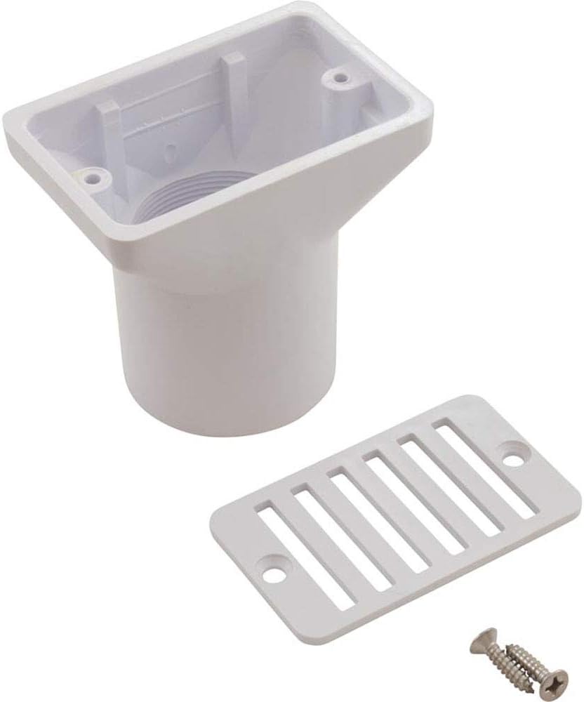 Super-Pro | 25533-000-000 | Deck Drain | 2" FPT x 2" Slip, White