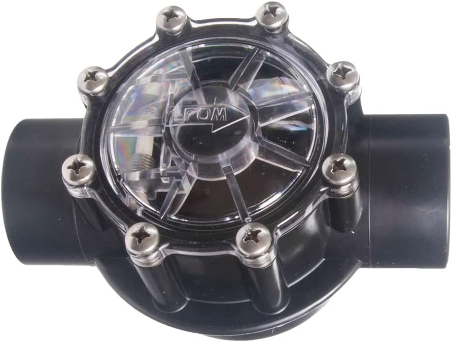 CMP | 25830-704-000 | HydroSeal Serviceable Check Valve | 1.5" Socket x 2" Spigot, Black, 2 lb Spring