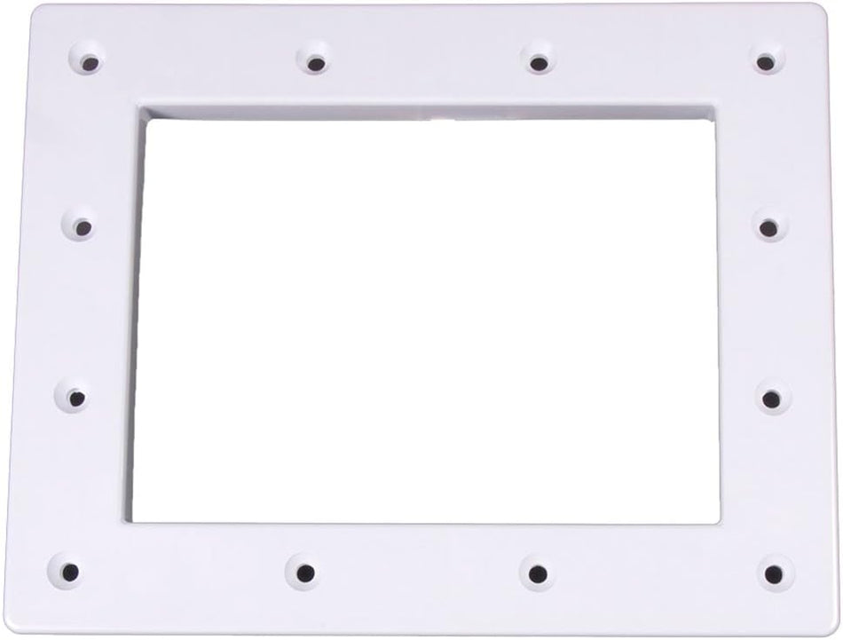 CMP | 25540-000-010 | 8.5" x 10.75" White Standard Skimmer Faceplate | Replacement Vinyl Pool Skimmer Faceplate