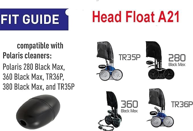 Polaris | A21 | Black Float Head | Replacement Pool Cleaner Float