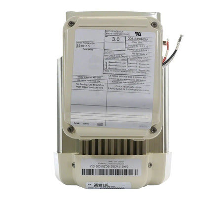 354817S Motor, Pentair WF/WFXF, 3.0hp, 208-230v, 1-Spd, 56Y, SQFL, TEFC