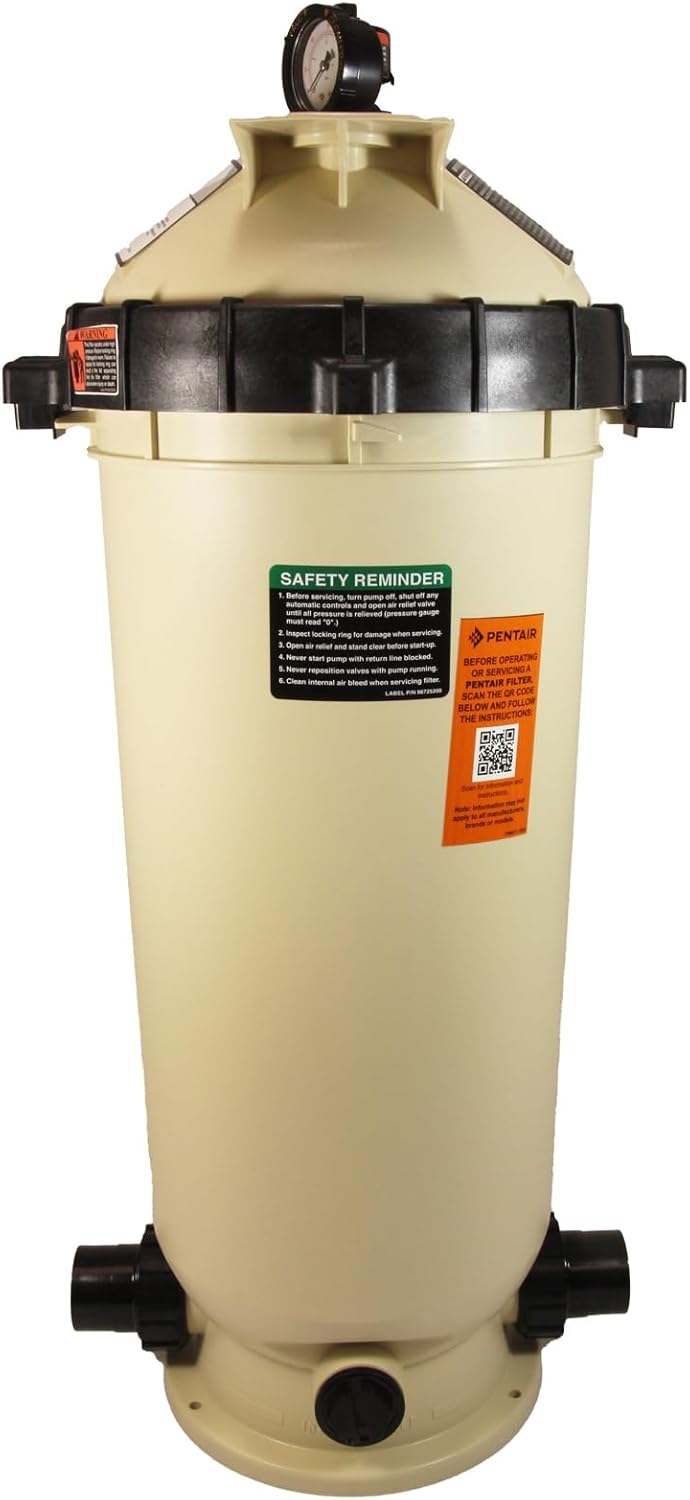 Pentair | EC-160316 | Clean & Clear 100 sq ft Cartridge Filter | Residential Pool Filter