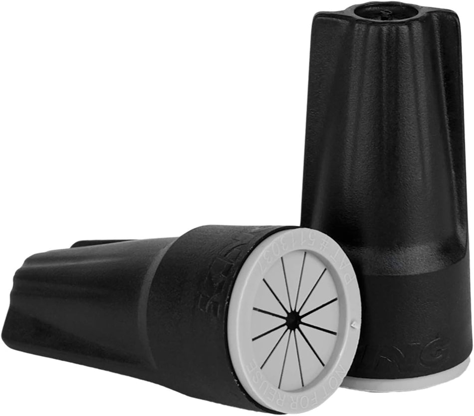 King Innovation | 61235 | Medium Waterproof Wire Connectors | Black/Gray, 20 Piece