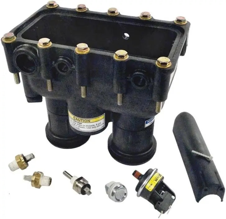 Pentair | 77707-0205 | Manifold Body with Safeties | For Sta-Rite MiniMax Pool and Spa Heater Pentair