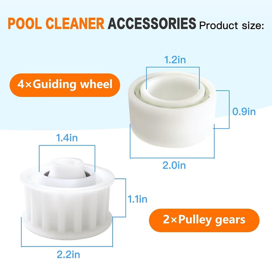 Maytronics | 3884997-R6 | Dolphin Guide Wheels & Pulley Gears Kit