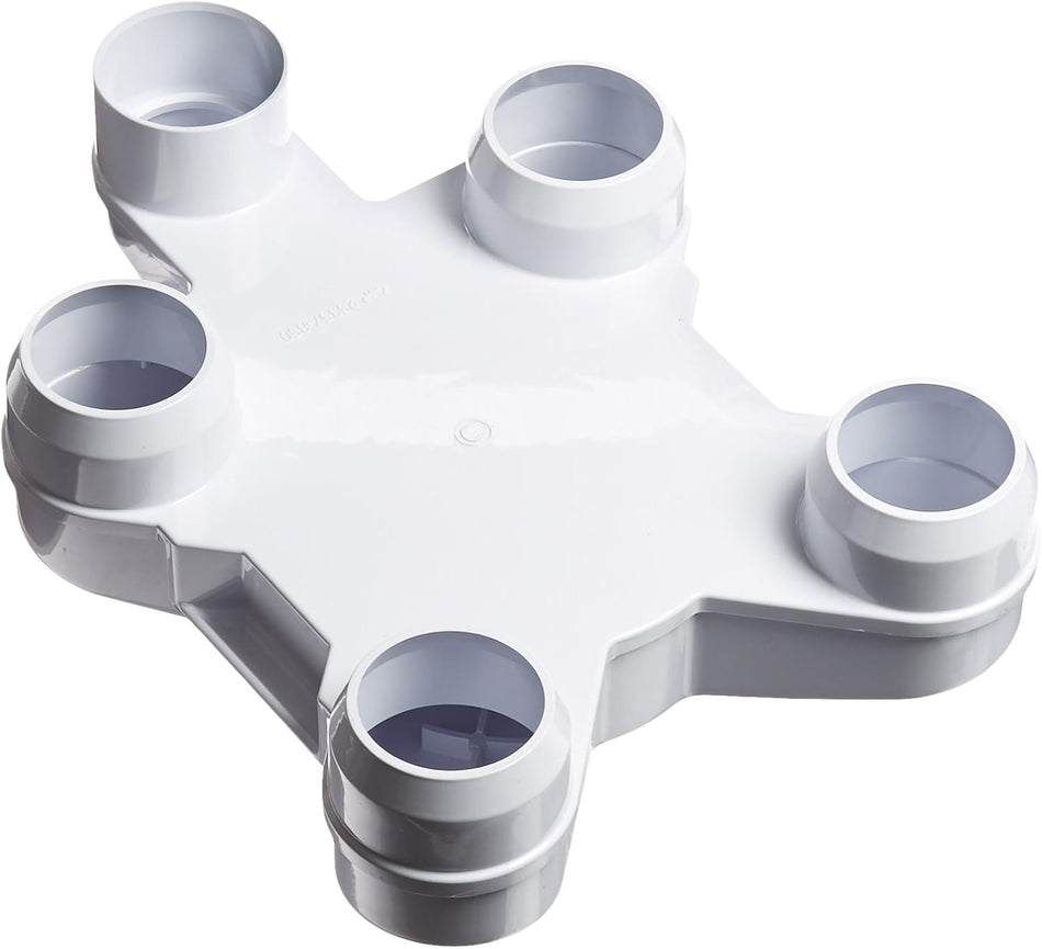 CMP | 25357-850-000 | White Cartridge Top Manifold J-Style | Replacement Pool Filter Manifold