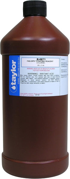 Taylor | R-0871-F | 32 oz FAS-DPD Titrating Reagent for Chlorine