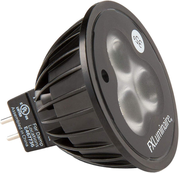 FXLuminaire | MR16LED20WFL | Designer MR-16 LED Flood Lamp | 4W, 2700K, 35°