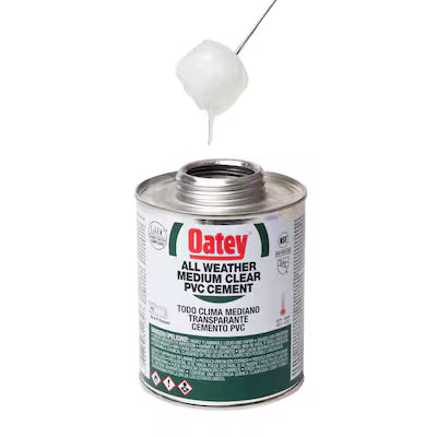 Oatey | 31133 | All Weather Medium Clear PVC Cement 32 oz