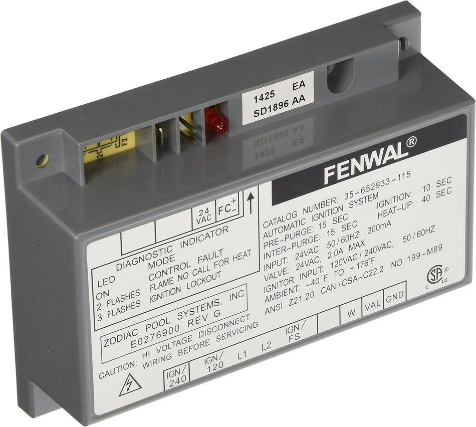 Jandy | R0491300 | Ignition Control | Replacement for Legacy LRZE Pool/Spa Heaters