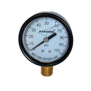 American Granby INC EIPPG302-4L 2" Pressure Gauge w/ 1/4" Bottom Mount - up to 30 PSI