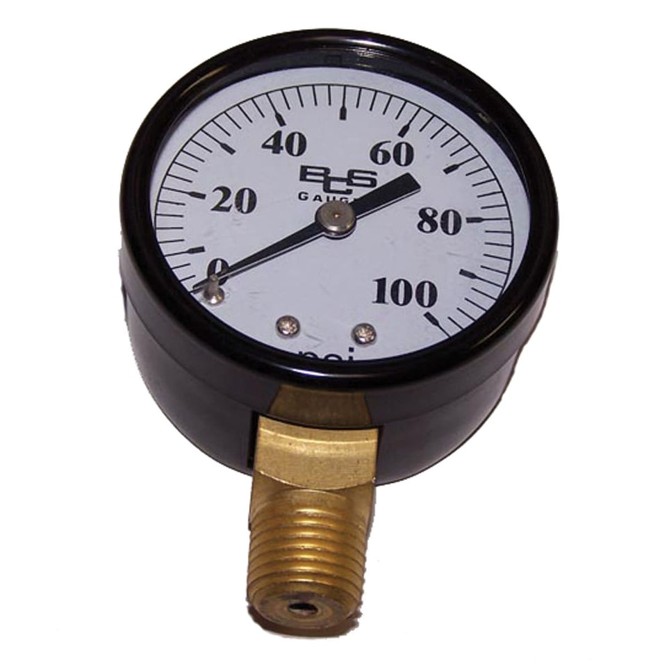 American Granby IPG302-8L Pressure Gauge 30 PSI 1/8" NPT Bottom/Lower Mount w/ Plastic Case & Lens