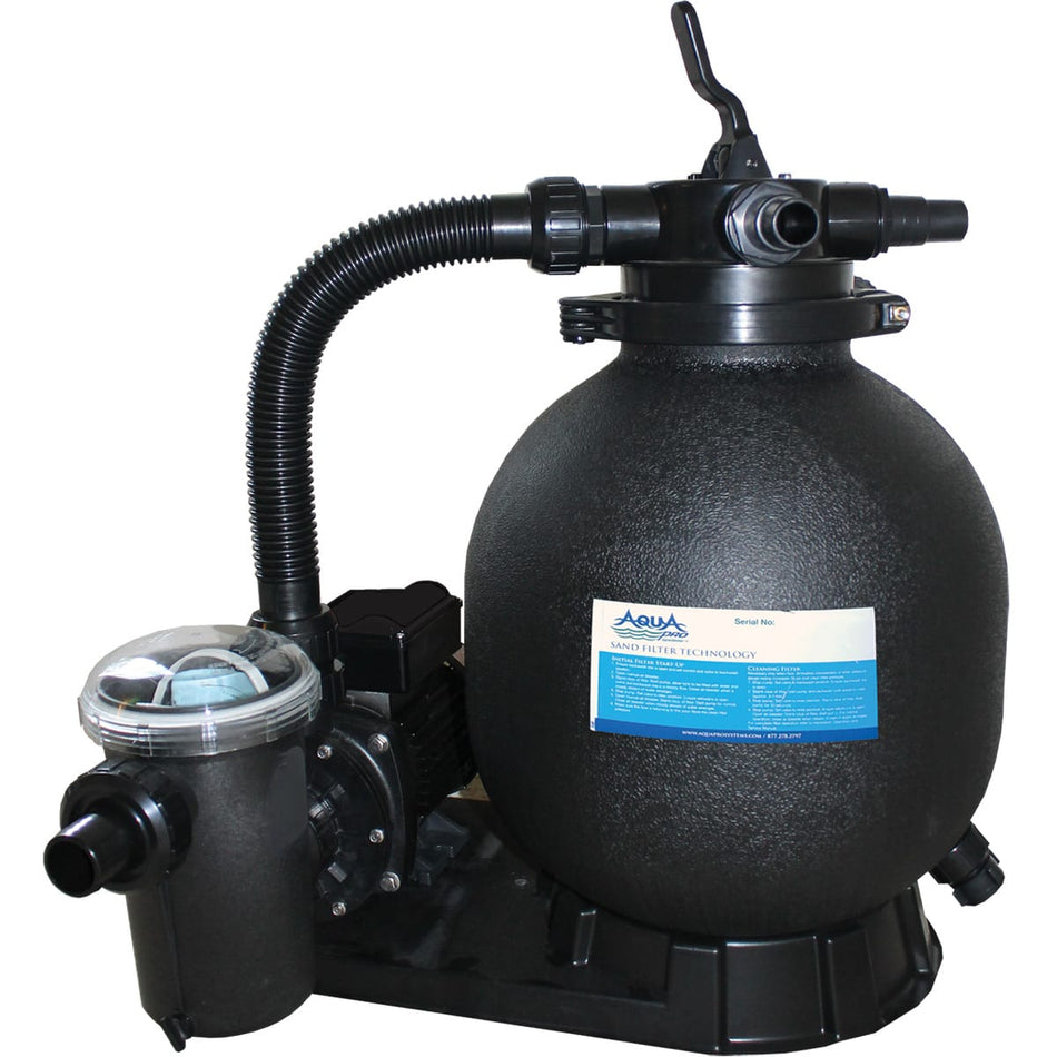 INTERMATIC INC APA1063075LBS - EDI APSAPAP10A63 Aquapro 15" Sand Filter System - 1 Hp Pump 45 Gpm 4-Way Valve, 6' Nema Cord.  75# Sand Required