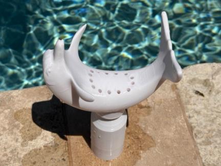 Artista Pools AquaDolphin Pool Bubbler – 1-1/2" NPT | White, Gray, Blue