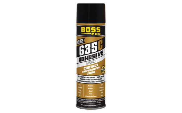 Boss Pro | 635C-10 | 12 oz 635C Professional Grade Contact Adhesive