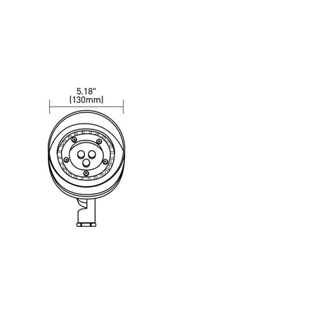 Sollos | 999995 | Par36 Flood Light 5" Round - 12V - Textured Bronze-Fixture Only (7-10 day lead time) Sollos