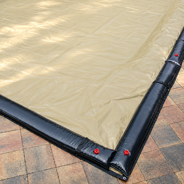 PoolTux | BT1836R | 18' x 36' Black & Tan Winter Cover