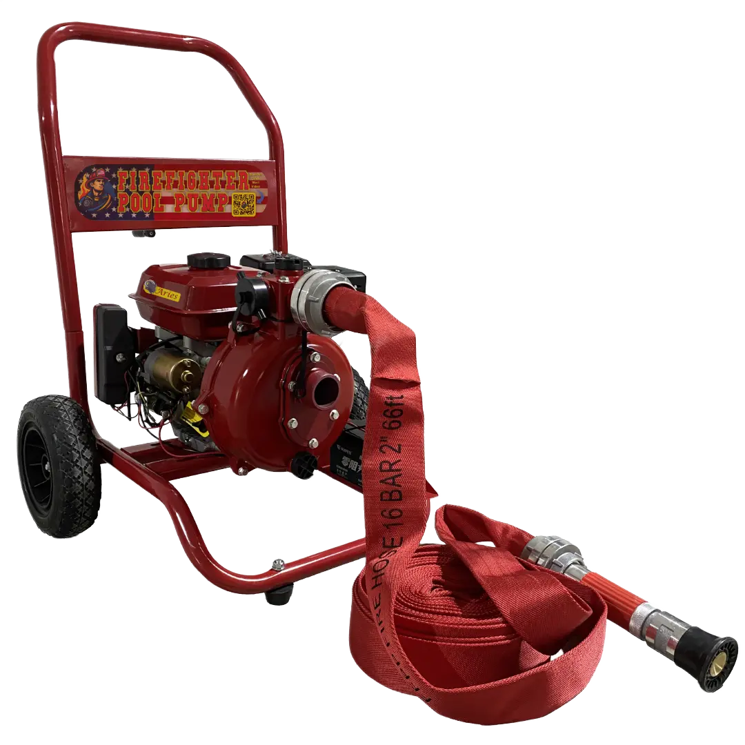 Firefighter Pool Pump | Gas-Powered Emergency Pool & Fire Protection Pump | 7.5 HP Complete Kit Fire Fighter Pool Pump