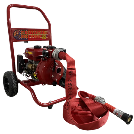 Firefighter Pool Pump | Gas-Powered Emergency Pool & Fire Protection Pump | 7.5 HP Complete Kit Fire Fighter Pool Pump