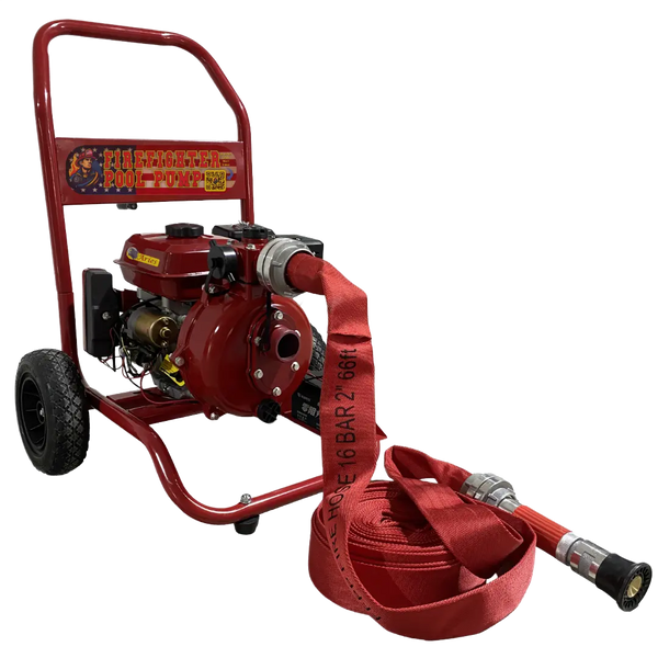 Firefighter Pool Pump | Gas-Powered Emergency Pool & Fire Protection Pump | 7.5 HP Complete Kit Fire Fighter Pool Pump