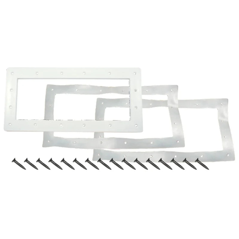 CMP | 25541-139-000 | Tan Wide Mouth Vinyl Skimmer Faceplate Builder Kit | Replacement Pool Skimmer Faceplate Kit
