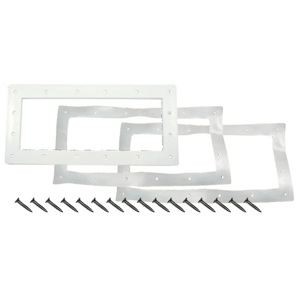 CMP | 25541-139-000 | Tan Wide Mouth Vinyl Skimmer Faceplate Builder Kit | Replacement Pool Skimmer Faceplate Kit