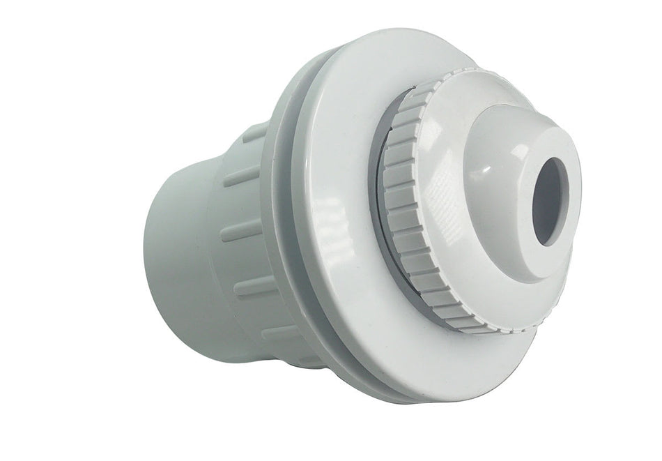 Zodiac Pool Systems 25523-500-200 Cmp Fiberglass Inlet Fitting 1-1/5" S X 2" Spig With Eyeball - White