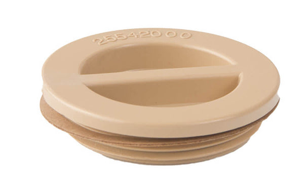 Zodiac Pool Systems 25542-009-000 CMP 1.5In NPT Flat Plug, Tan