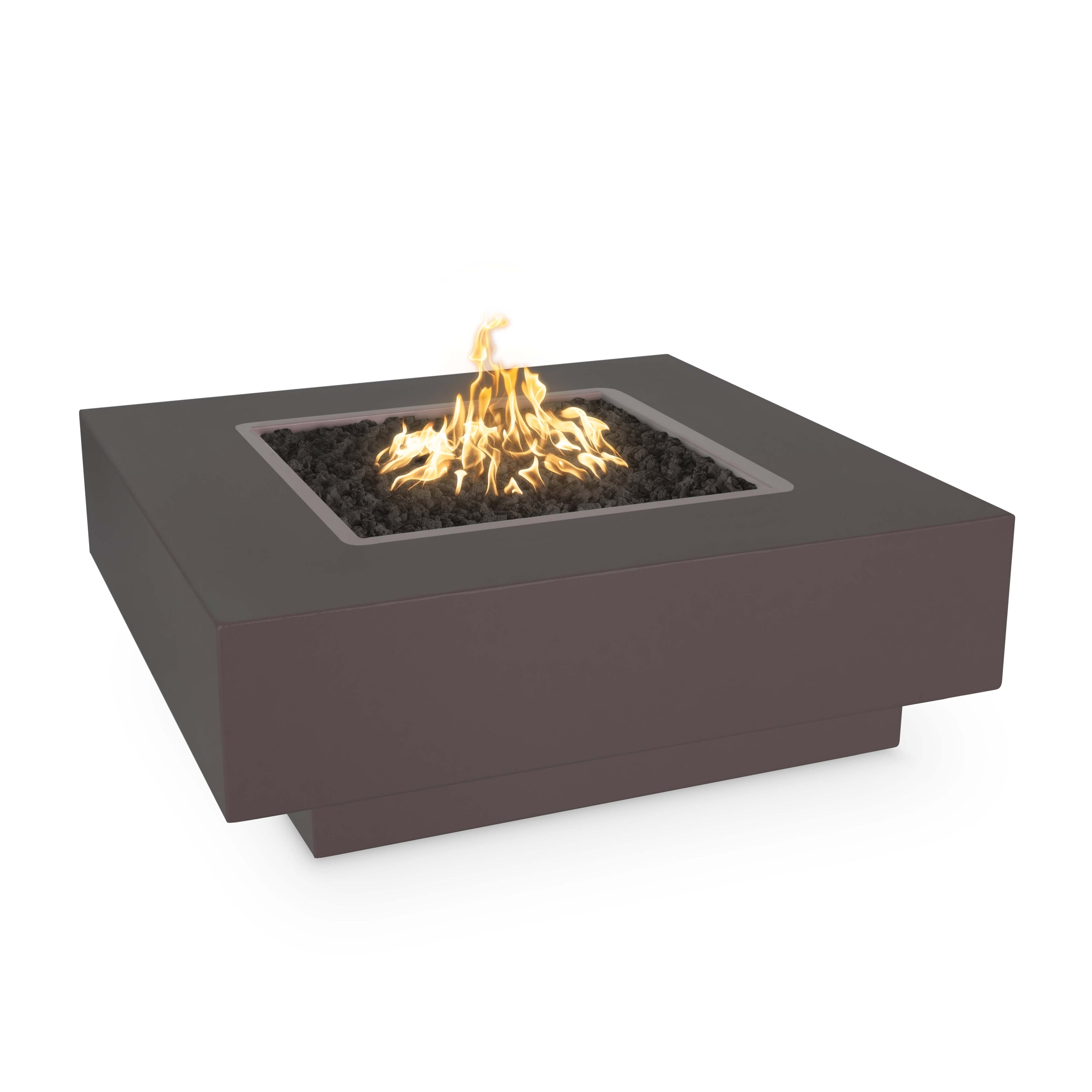 The Outdoor Plus | Cabo Square Fire Pit - Metal Powder Coat | 36", 48", or 60" | Multiple Finishes | Natural Gas | 4 week lead time The Outdoor Plus
